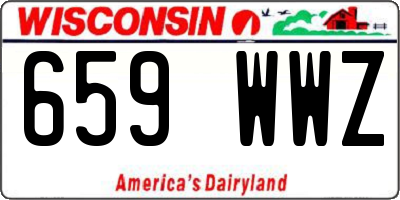 WI license plate 659WWZ