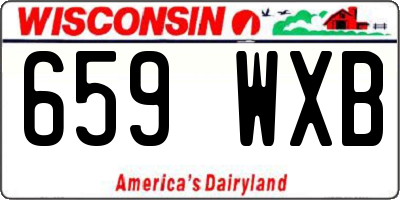 WI license plate 659WXB
