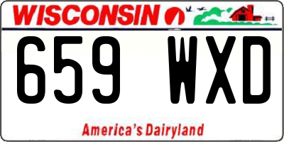 WI license plate 659WXD