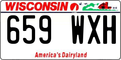 WI license plate 659WXH