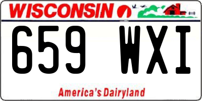 WI license plate 659WXI