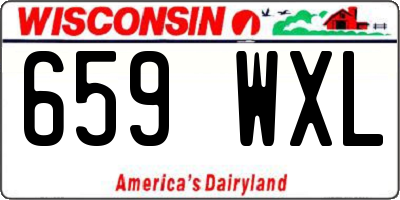 WI license plate 659WXL