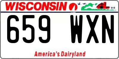 WI license plate 659WXN
