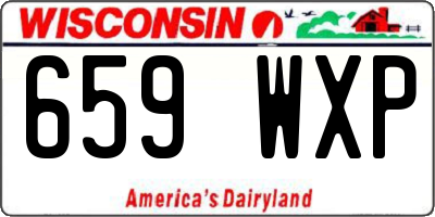 WI license plate 659WXP