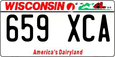 WI license plate 659XCA
