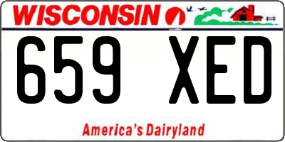 WI license plate 659XED