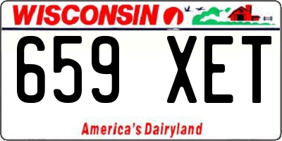 WI license plate 659XET