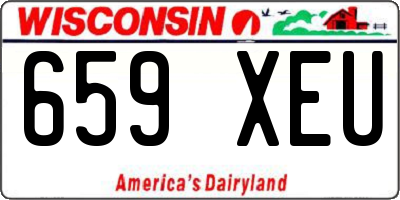 WI license plate 659XEU