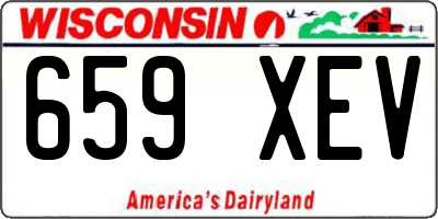 WI license plate 659XEV