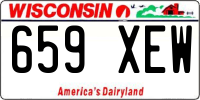 WI license plate 659XEW