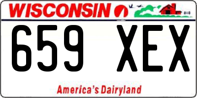 WI license plate 659XEX