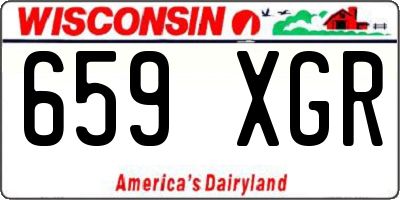 WI license plate 659XGR