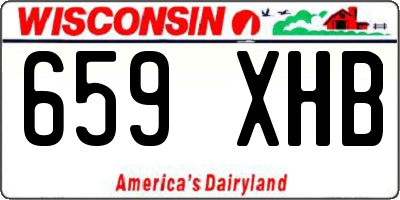 WI license plate 659XHB