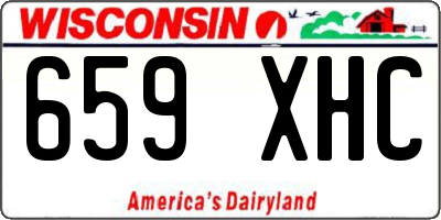 WI license plate 659XHC
