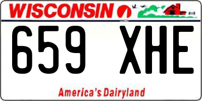 WI license plate 659XHE
