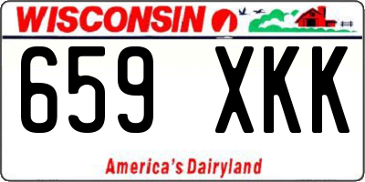 WI license plate 659XKK