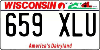 WI license plate 659XLU