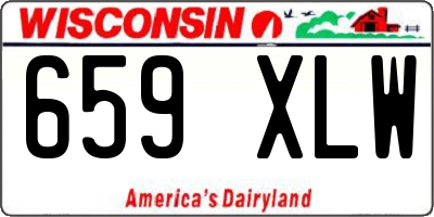 WI license plate 659XLW