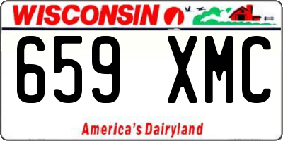WI license plate 659XMC