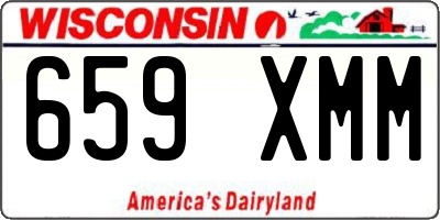 WI license plate 659XMM