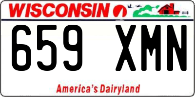 WI license plate 659XMN