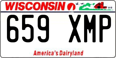 WI license plate 659XMP