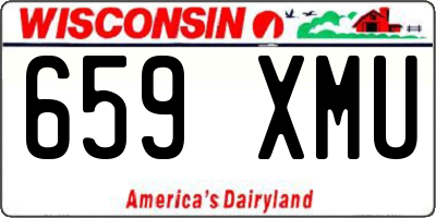 WI license plate 659XMU