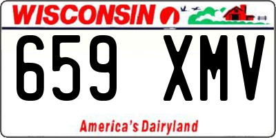 WI license plate 659XMV