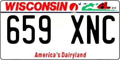 WI license plate 659XNC