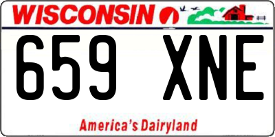 WI license plate 659XNE