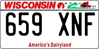 WI license plate 659XNF