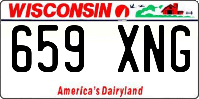 WI license plate 659XNG