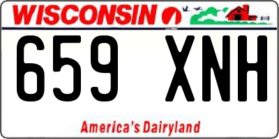 WI license plate 659XNH