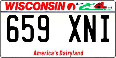 WI license plate 659XNI