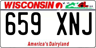 WI license plate 659XNJ