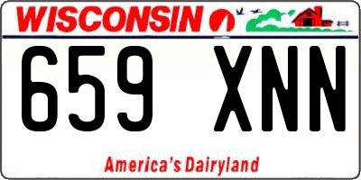 WI license plate 659XNN