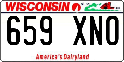 WI license plate 659XNO