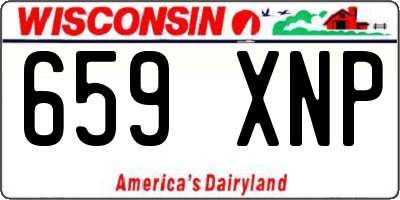WI license plate 659XNP