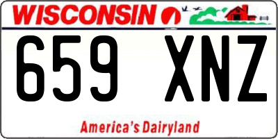 WI license plate 659XNZ