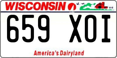 WI license plate 659XOI