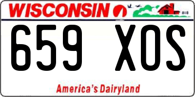 WI license plate 659XOS