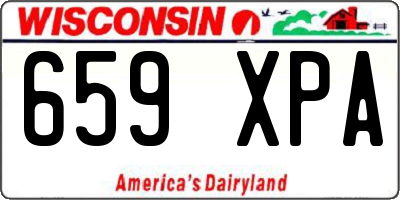 WI license plate 659XPA
