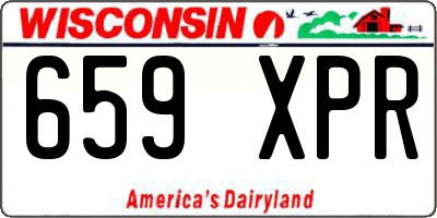 WI license plate 659XPR