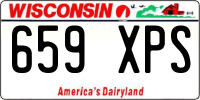 WI license plate 659XPS