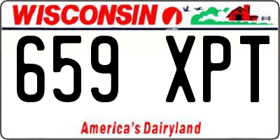 WI license plate 659XPT