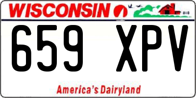 WI license plate 659XPV