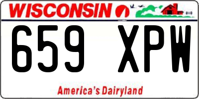 WI license plate 659XPW