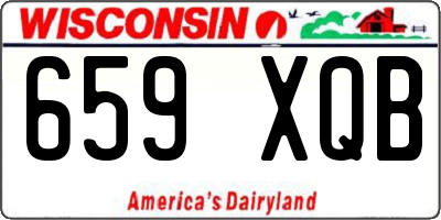WI license plate 659XQB