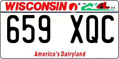 WI license plate 659XQC
