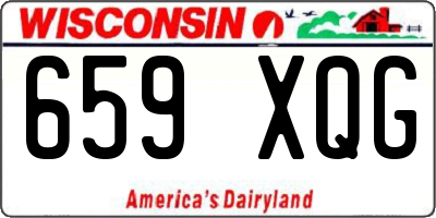 WI license plate 659XQG